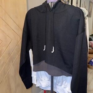 Yitty Black Cropped Hoodie